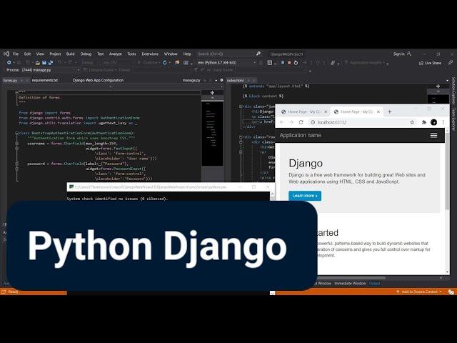 Python Web App  in Visual Studio 2022 (Django Getting Started)