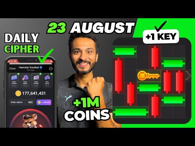 23 August Mini Game Puzzle and Daily Cipher Hamster Kombat | How to Solve Mini Game Puzzle