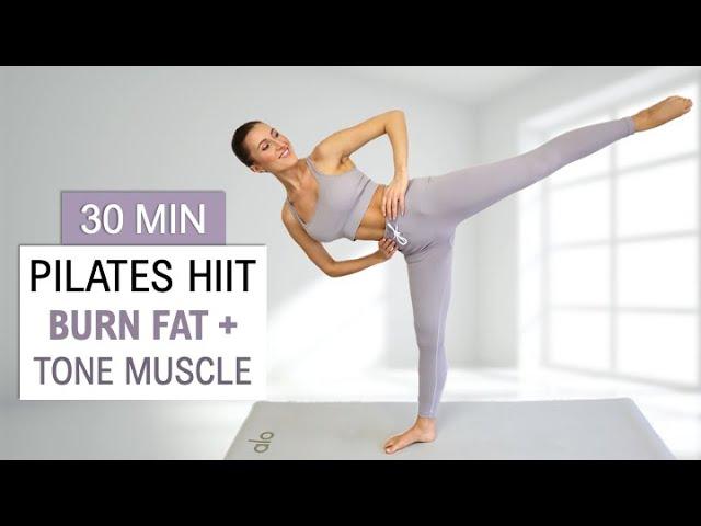 30 Min Pilates HIIT | Burn Fat + Tone Muscle | Full Body Burn | Feel Strong + Balanced | No Repeat