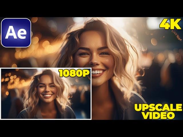 How to UPSCALE VIDEO to 4K in After Effects