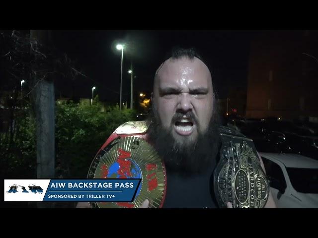 New AIW Absolute Champion Chuck Stone - Absolute Intense Wrestling