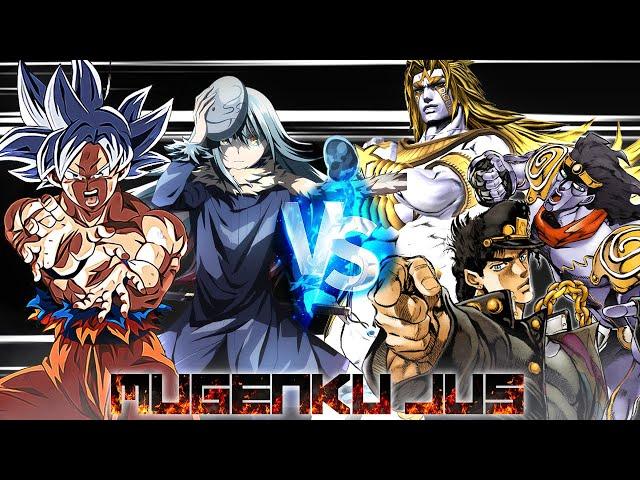 Goku MUI & Rimuru Demon Lord vs Dio Over Heaven & Jotaro SP Requiem ANIME MUGEN JUS Tag Team 2 vs 2