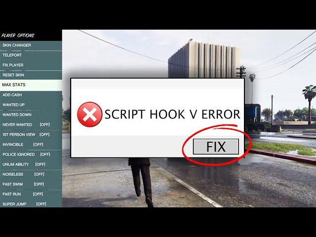 How to FIX Script Hook V Error after Update for GTA 5 (Critical Error)