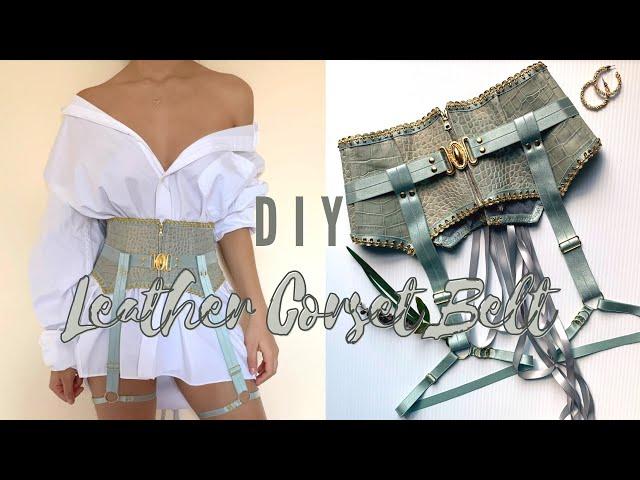 DIY Leather Corset Belt W/Free Sewing Pattern!