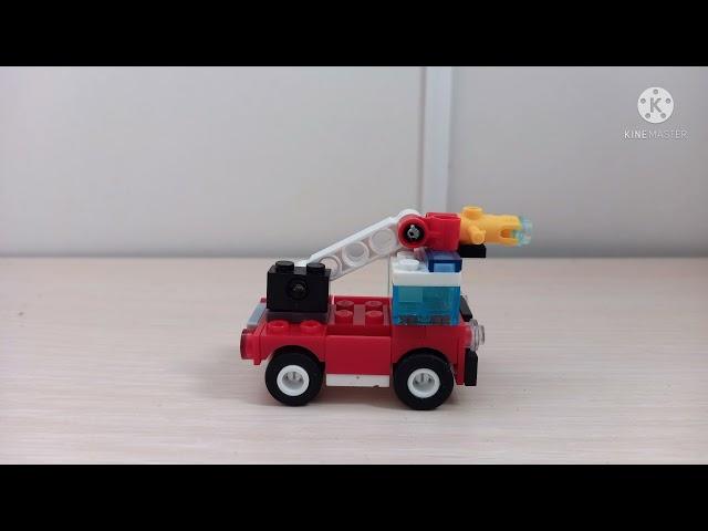 Fire truck. Lego. Instruction. Пожежний автомобіль з Лего. Інструкція.