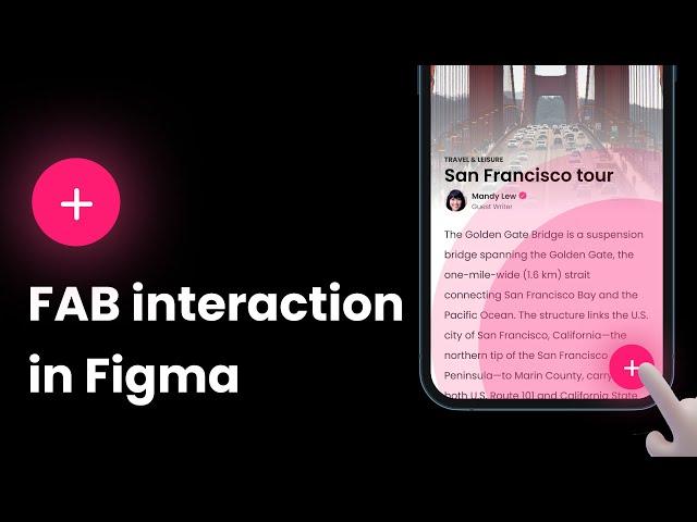 FAB ( Floating action button ) interaction in @Figma