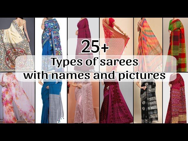 বাঙালি শাড়ির নাম / different types of sarees with names and pictures 2024 / bengali saree image