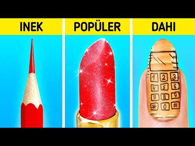 ÇOCUK SEN VS GENÇ SEN | Nerd VS Popüler Öğrenciler Komik Okul Hayatı 123 GO!