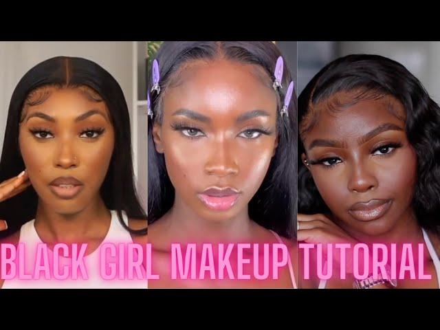 Black Girl Soft Glam Makeup Tutorials (w/ LINKS)