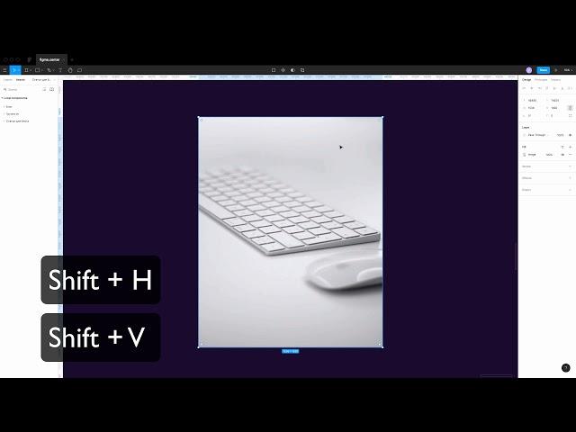 Зеркальное отображение картинок в Figma по горизонтали и вертикали