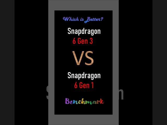 Snapdragon 6 Gen 1 Vs Snapdragon 6 Gen 3 | which is best? | Snapdragon 6 Gen 3 Vs Snapdragon 6 Gen 1