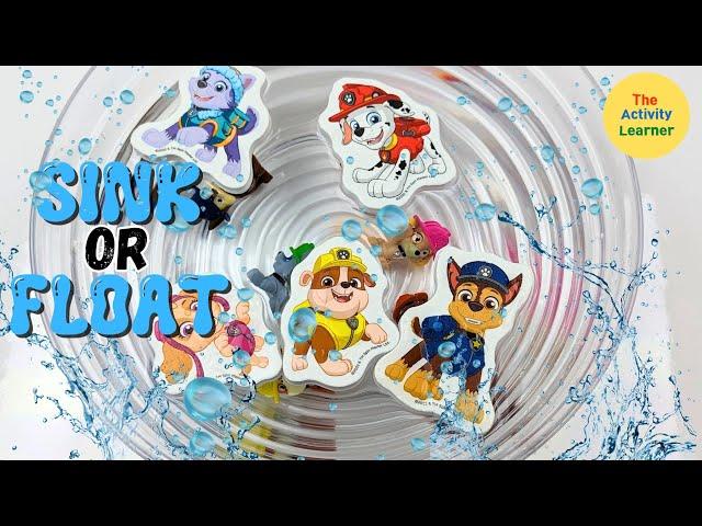 Paw Patrol Experiment | SINK or FLOAT | Educational Videos for Toddlers