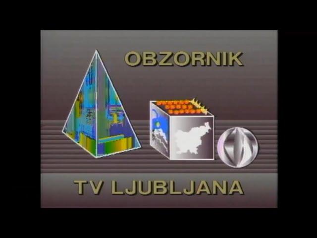 JRT TV Ljubljana - Obzornik (TV Review) 1980s