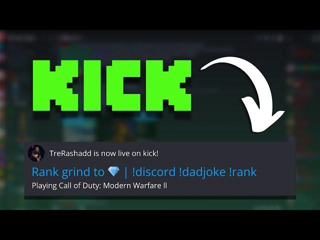 How To Set Up KICK Alerts For DISCORD | Sx Live Bot