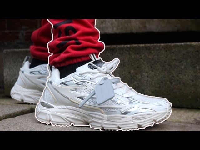 OFF-WHITE Be Right Back White Sneaker (ON FOOT)