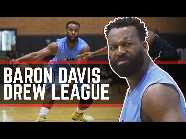 Baron Davis NASTY Handle At Drew League! Former NBA ALL-STAR With GAME!