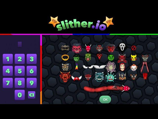 Slither.io 10 NEW SECRET CODES - Slither io VIP DEVIL RELEASE (INVISIBLE NINJA)