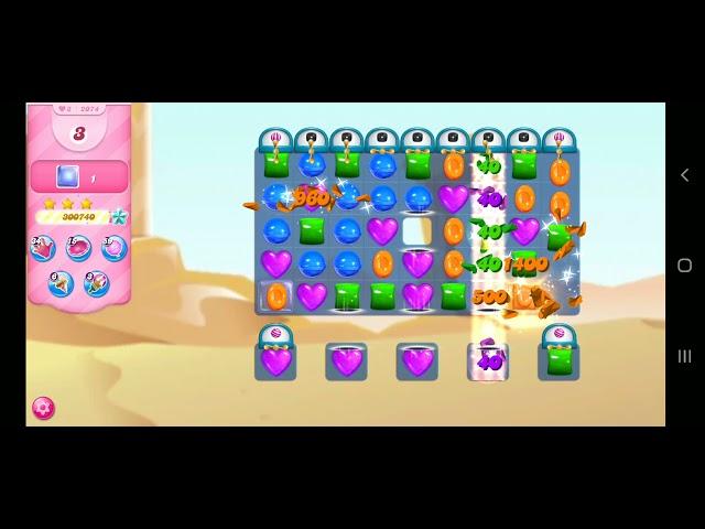 candy crush saga android game play level  2074