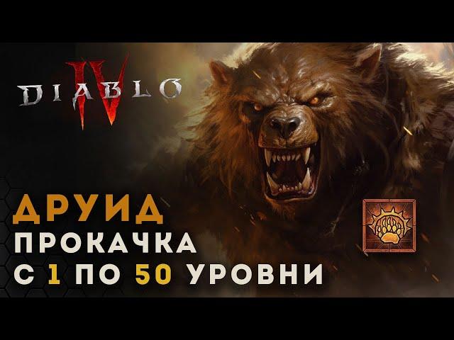 Diablo 4 Гайд по прокачке друида с 1 по 50 уровни. Сокрушение | Диабло 4 | D4 guide druid