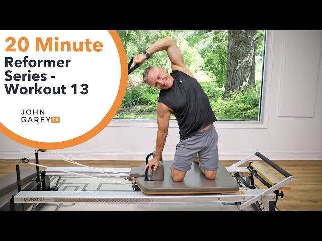 20 Minute Reformer Series Workout 13 | Pilates with John Garey