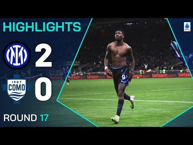 INTER-COMO 2-0 | HIGHLIGHTS | Inter maintain pace in title race | Serie A 2024/25