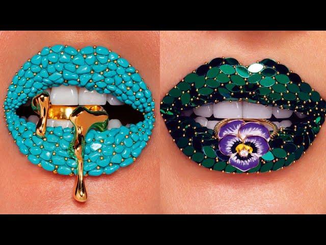 amazing lip art || lipstick compilations || lipstick tutorial 2023