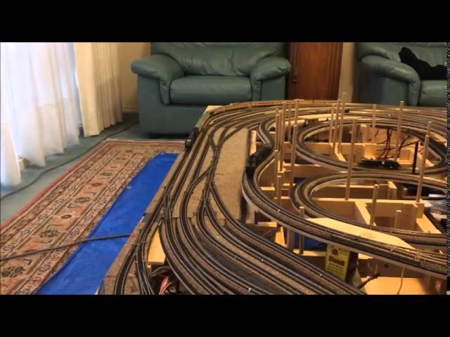 N Scale Coffee Table Train Layout Pt. 2