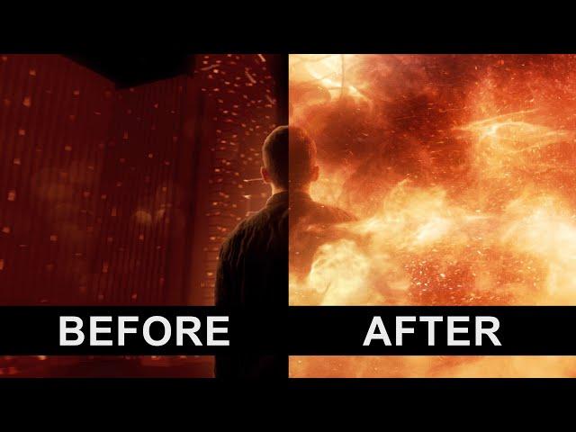 Infinity Before and After VFX