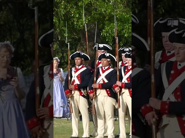 ‘The Old Guard’ Demonstration Firing Muskets in Formation “Make Ready… Take Aim… FIRE!”