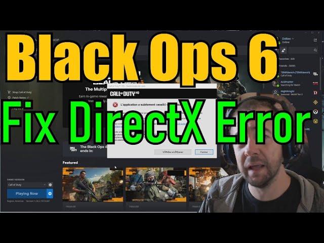 Fix DirectX Error in Black Ops 6 in Minutes! | Quick Solution Guide ️