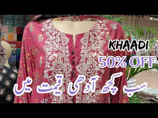 Khaadi Sale 50% Flat OFF Stich & Unstich Collection 