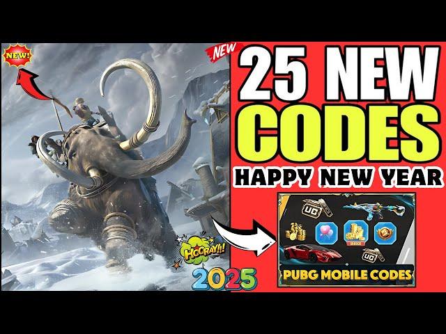 TODAY NEW REDEEM CODE PUBG MOBILE ! LATEST REDEEM CODES REWARDS | PUBG REDEEM CODE TODAY 2025