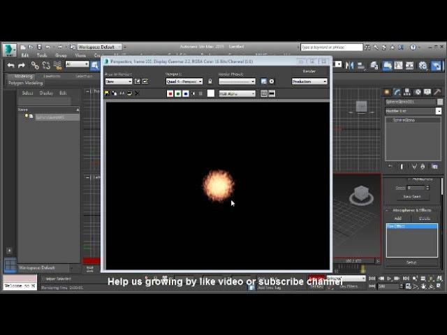 3Ds Max Fire Ball Animation Tutorial