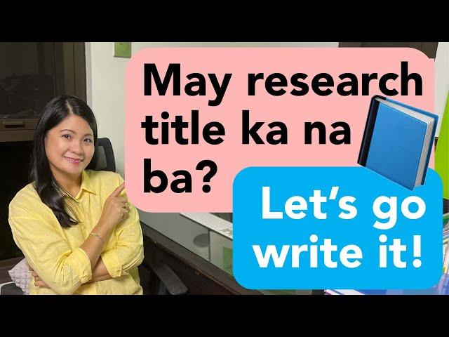 How to write Research Title with samples & proven tips