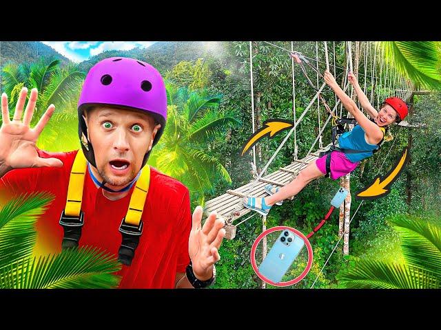 ПОТЕРЯЛИ АЙФОН в ДЖУНГЛЯХ ВЬЕТНАМА / Вот Такой Zip Lining