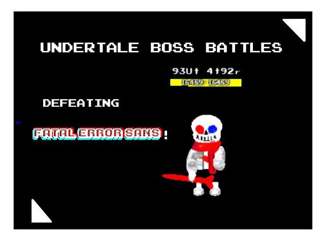 ROBLOX | Undertale Boss Battles | Defeating Fatal Error Sans!