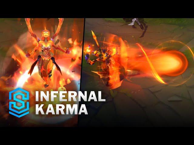 Infernal Karma Skin Spotlight - Pre-Release - PBE Preview - League of Legends