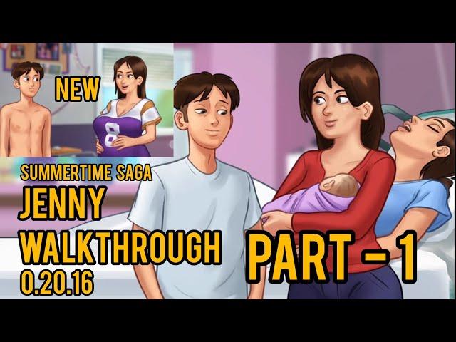 Summertime Saga Jenny Walkthrough | part - 1 | Summertime Saga - 0.20.16 | Jenny storyline,pregnancy