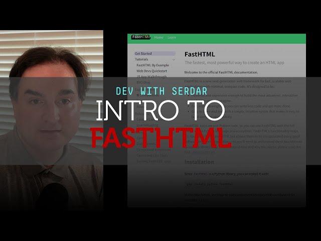 Intro to FastHTML, the Python framework for frontend and backend web development