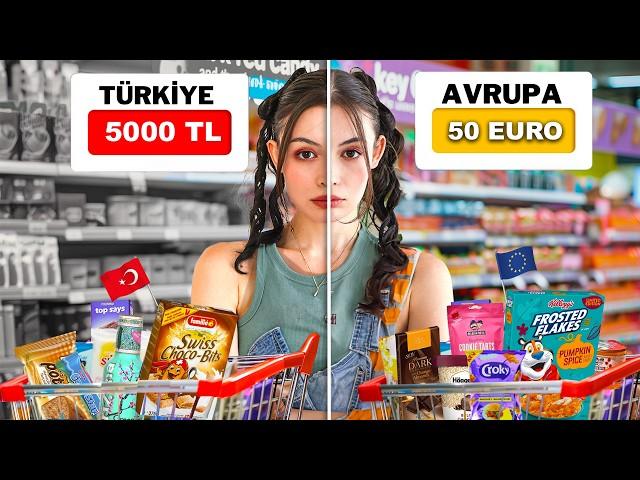 BELÇİKA'DA EN PAHALI MARKET ÜRÜNLERİYLE BİR GÜN! (TÜRKİYE VS AVRUPA)