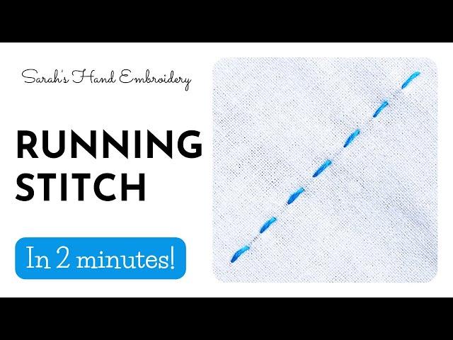 How to do Running Stitch