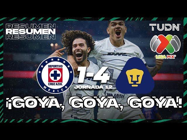 Resumen y goles | Cruz Azul 1-4 Pumas | AP2023-J12 | Liga Mx | TUDN