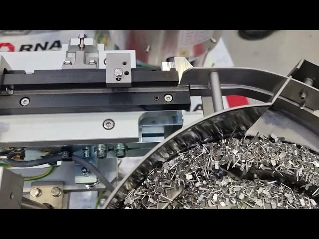 Bowl Feeder feeds and orientates Automotive Terminals | RNA Automation