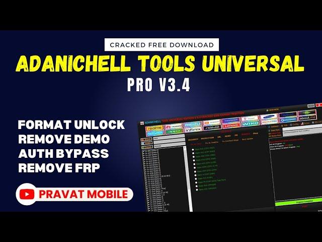 Adanichell Universal V3.4 Crack 2023  Remove Demo | Remove FRP / Mi Account | oppo,vivo,Realme