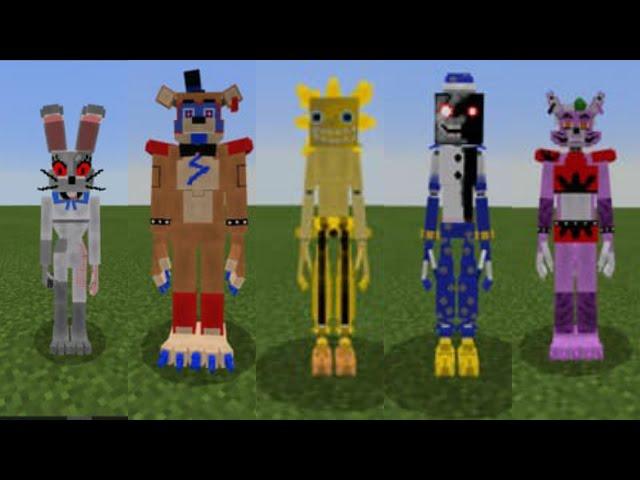 Аниматроники из Fnaf Security Breach в Майнкрафт! Fnaf 9 in minecraft!