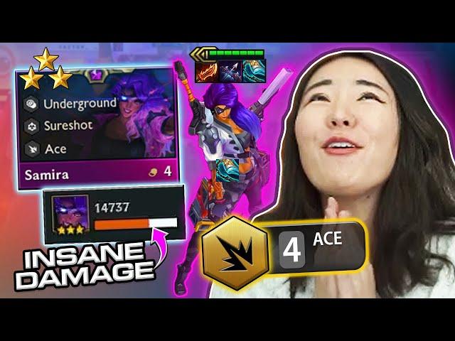 4 ACE Samira ⭐⭐⭐ IS THE MOST BROKEN 4 COST! | TFT 13.1B