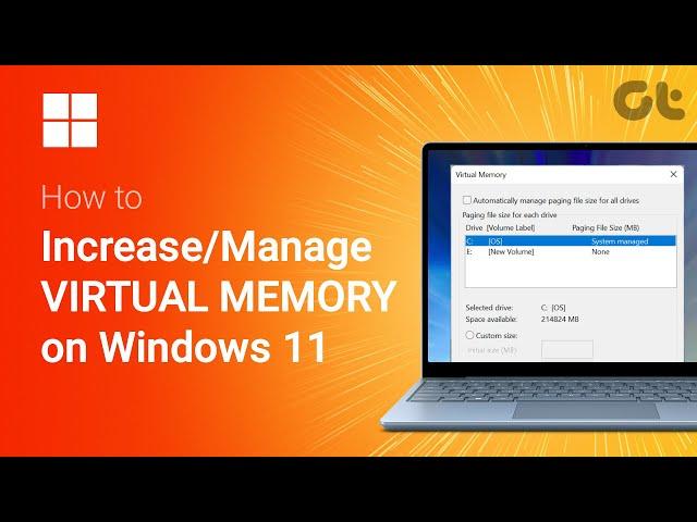 How To Increase or Manage VIRTUAL MEMORY in Windows | Boost Your PC's Performance | Virtual RAM |