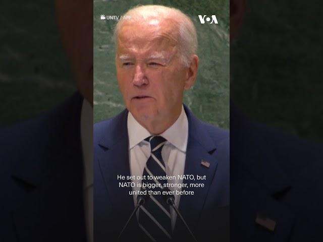 'Putin's war has failed' in Ukraine, Biden tells UN | VOA News