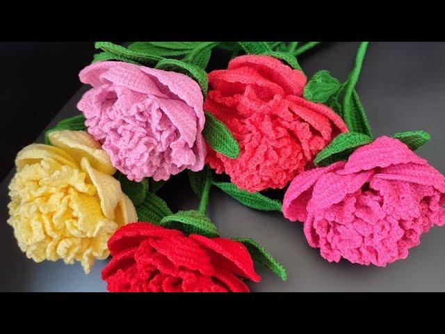 How to crochet Peony flower - final episode/Cum crosetam Bujori - episod final