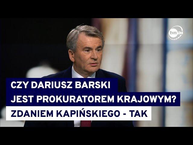 Sędzia Sądu Najwyższego powołany na wniosek neo-KRS Zbigniew Kapiński był gościem TVN24